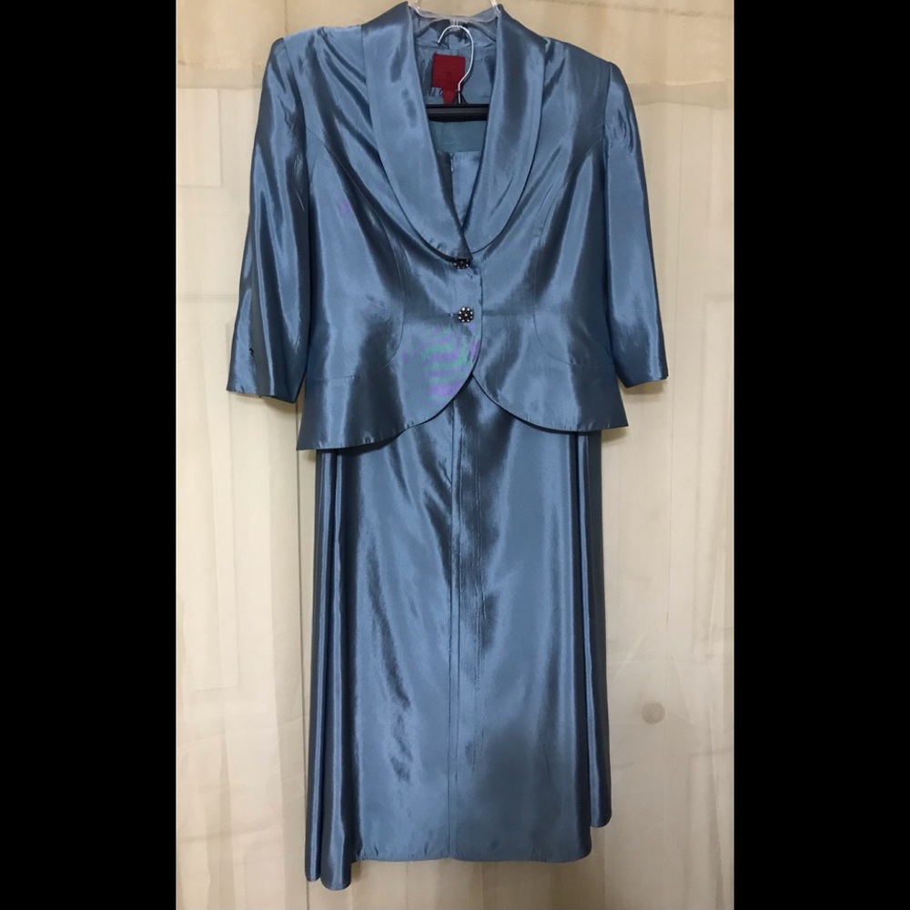 Js Collection Skirt Suite Size 14 With Beautiful … - image 1